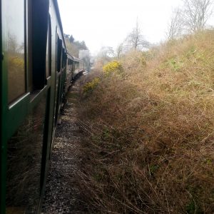 The view from behind Jinty on the return journey