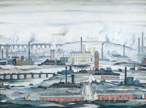 Industrial Landscape (1955) by L. S. Lowry