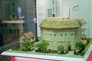 A model of the Rose Theatre, the first to build on Bankside