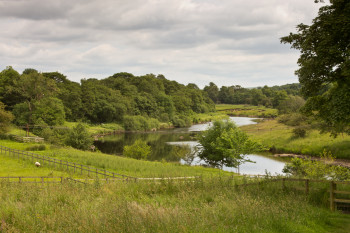 The North Tyne valley next to Chesters fort