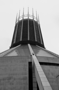 The Metropolitan Cathedral on a rainy day