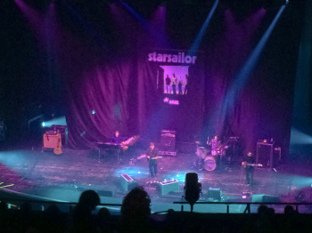 Starsailor play towards the end of their warm up slot