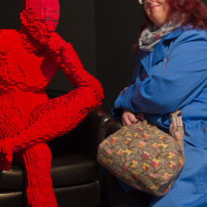Heather and Red Guy Sitting