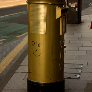 Golden Post Box