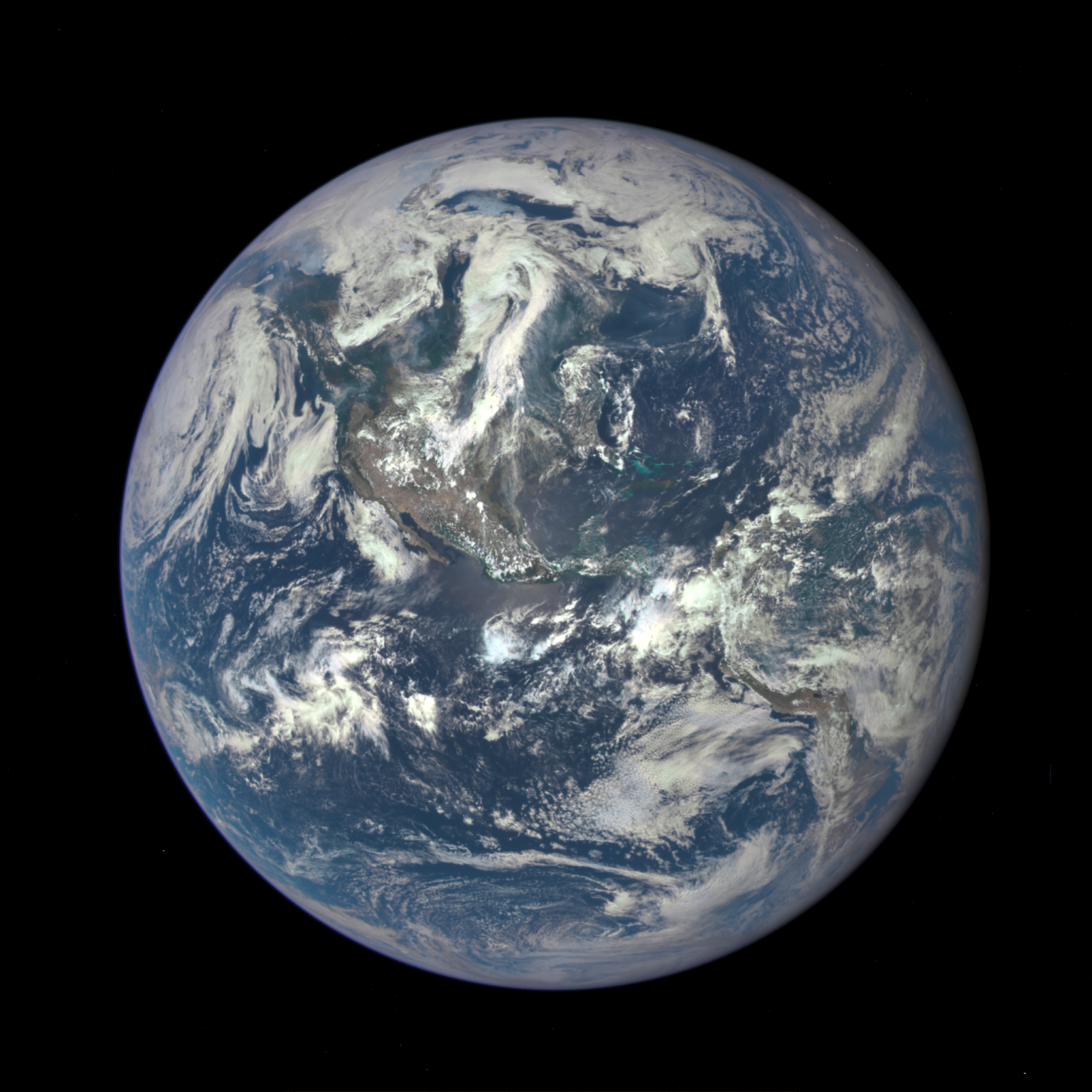 Earth as captured by NASA's Earth Polychromatic Imaging Camera