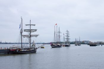 The tall ships which were on display