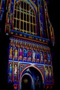 Lumiere festival, at Westminster Abbey