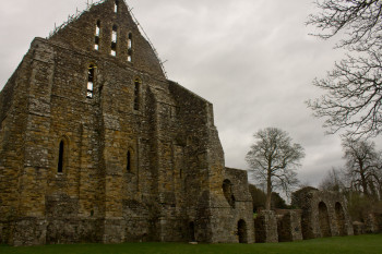The abbey fell to decay