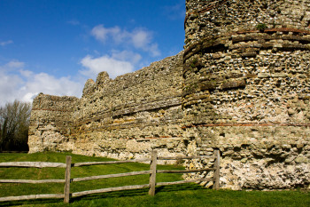 The towering Roman walls