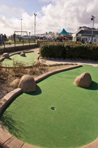 Part of the adventure golf course