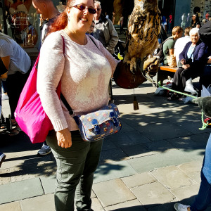 Heather with an owl