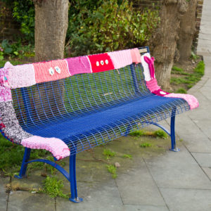 Yarn Bombed Seat