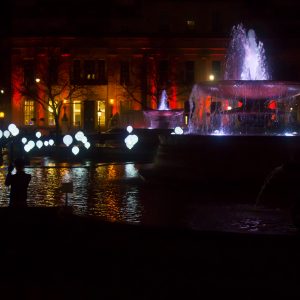 Lights And Fountain
