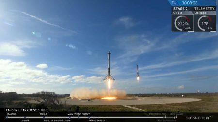 Falcon Heavy Side Booster Landing
