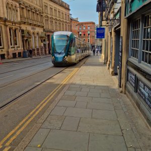 Tram Approaching